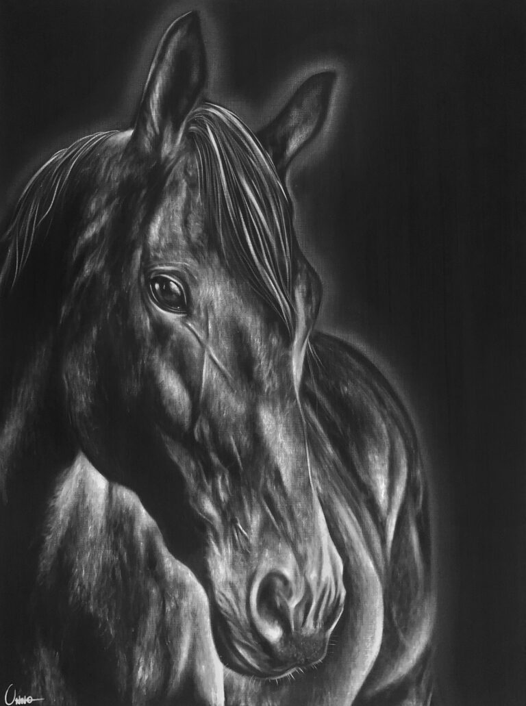 GRATITUDE horse in oil on canvas