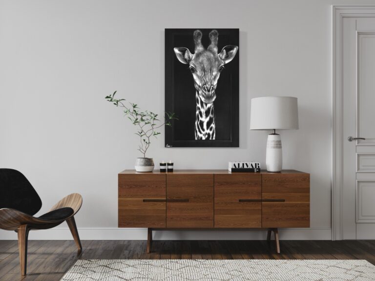 KIARA giraffe oil canvas