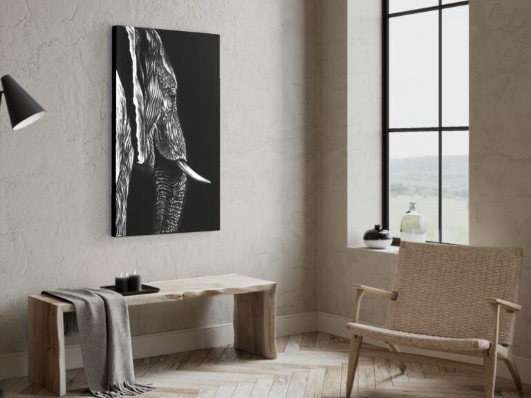 ZOLA elephant oil canvas