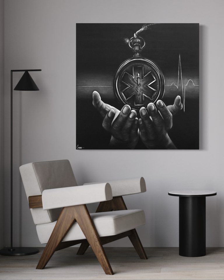 10-30. À L'ÉCOUTE Oil on canvas
