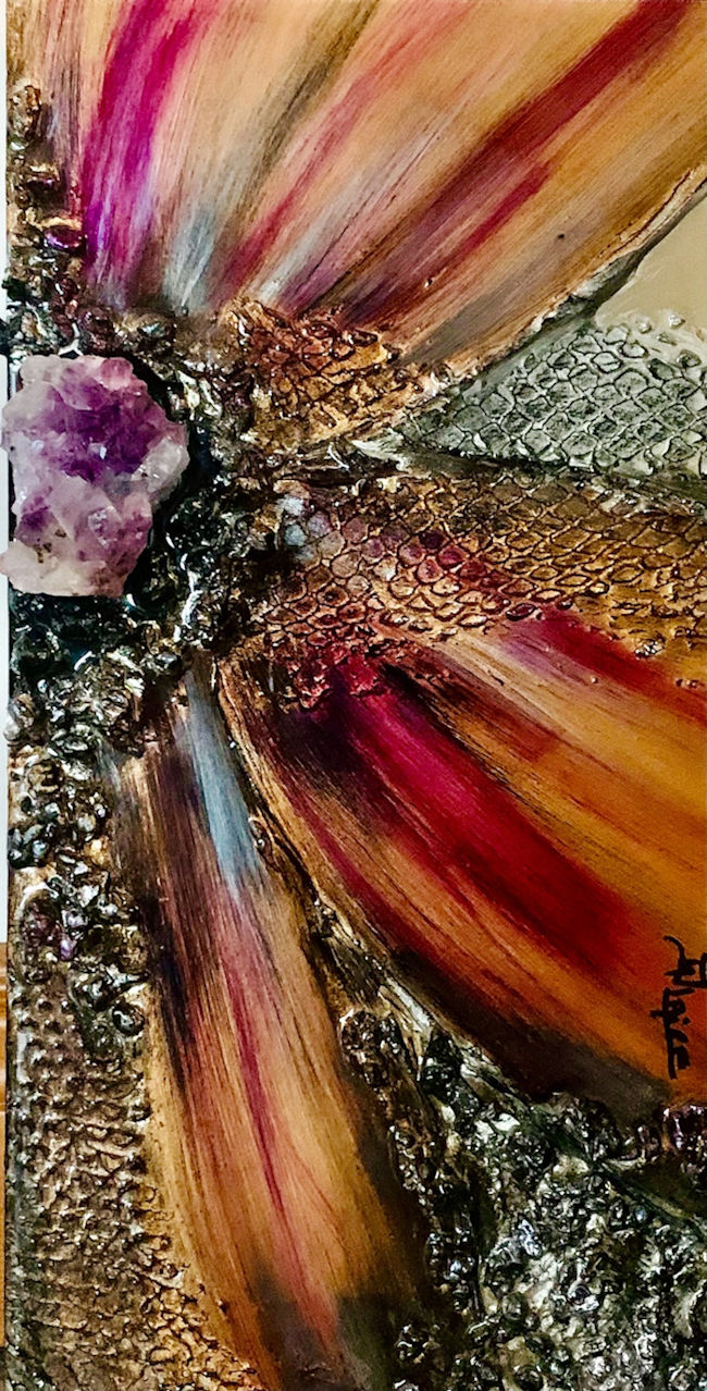 BERGAMOTE Mixed media on metal
