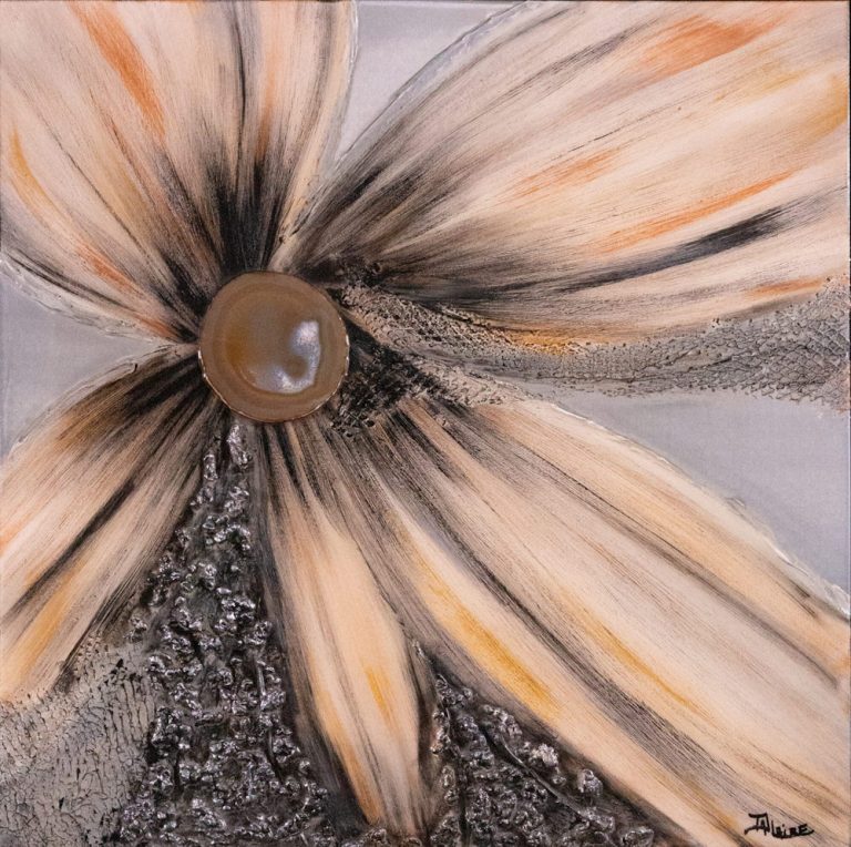 CALCITE Mixed media on metal
