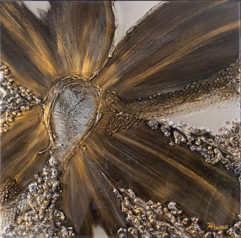 EFFLEUREMENT Mixed media on metal