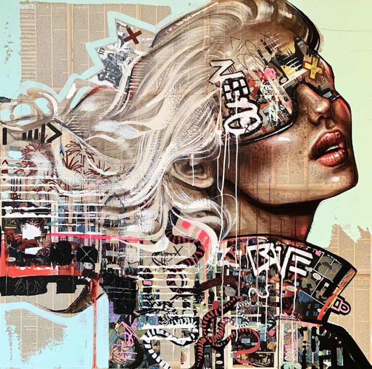 FF (FAST FORWARD) Mixed media on canvas