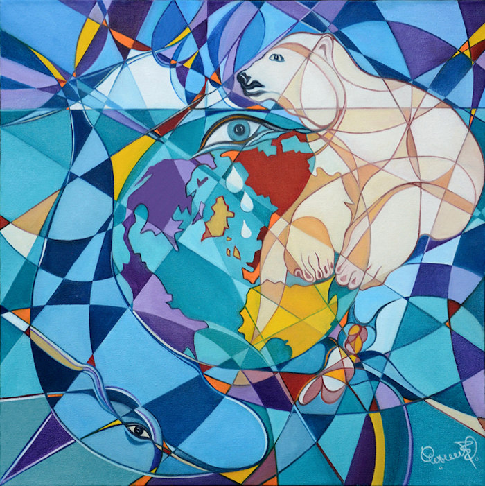 L'ALARME À L'OEIL Oil on canvas