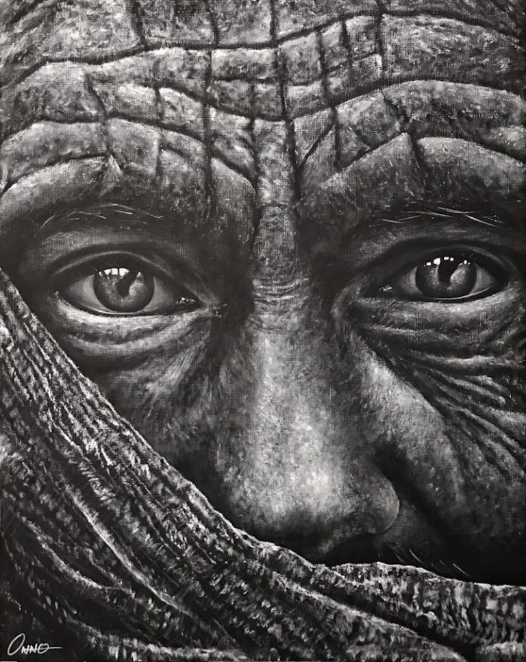 MY EYES, MY STORY Oil on canvas